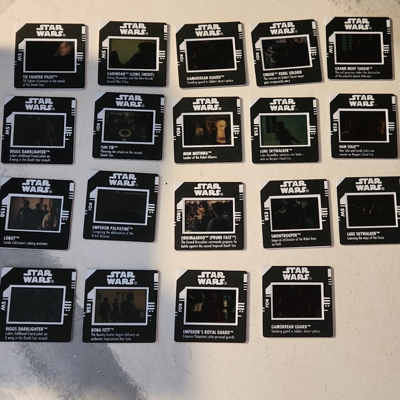 Star Wars Black and White Film Slides Collection